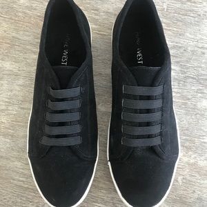 Nine West Black Slip-Ons